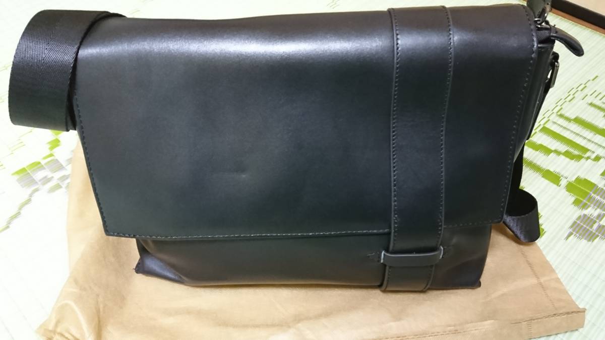 割引 ショルダーバッグ [ほぼ未使用]BAIGIO メンズ 書類鞄 斜め掛けバッグ A4対応 メッセンジャーバッグ 横型ショルダー ショルダーバッグ