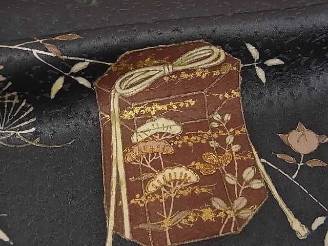 着物屋こころ 極上 銀座きしや 訪問着 駒刺繍 貝桶花文 金彩 たとう紙 ...