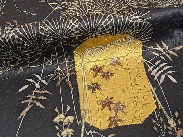着物屋こころ 極上 銀座きしや 訪問着 駒刺繍 貝桶花文 金彩 たとう紙 ...