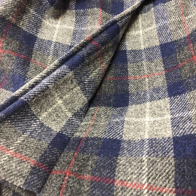 MACKINTOSH×HarrisTweed ツイードウールラップミニスカート 38 ハリスツイード マッキントッシュ フィロソフィー 厚手 三陽商会 ●252_画像6