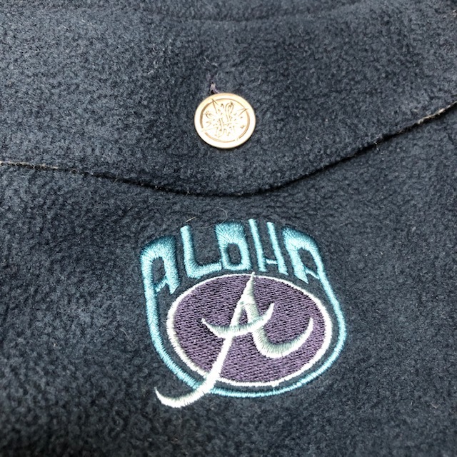 sh●446 USA古着 80s～90s イングランド製 オーバーサイズ フリースシャツジャケット L～XL ALOHA surfboards オールド ヴィンテージ