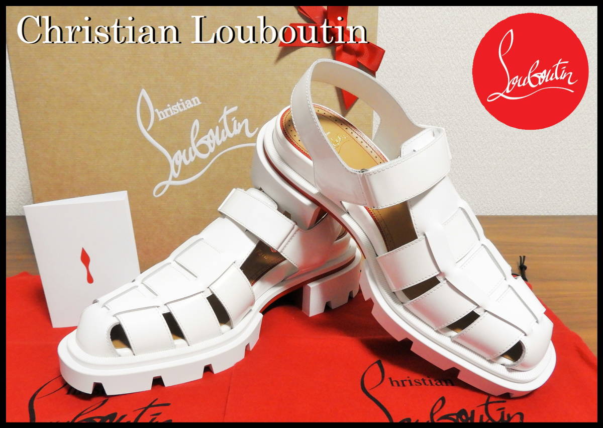 Christian Louboutin レザーサンダル クリスチャンルブタン メンズ 41