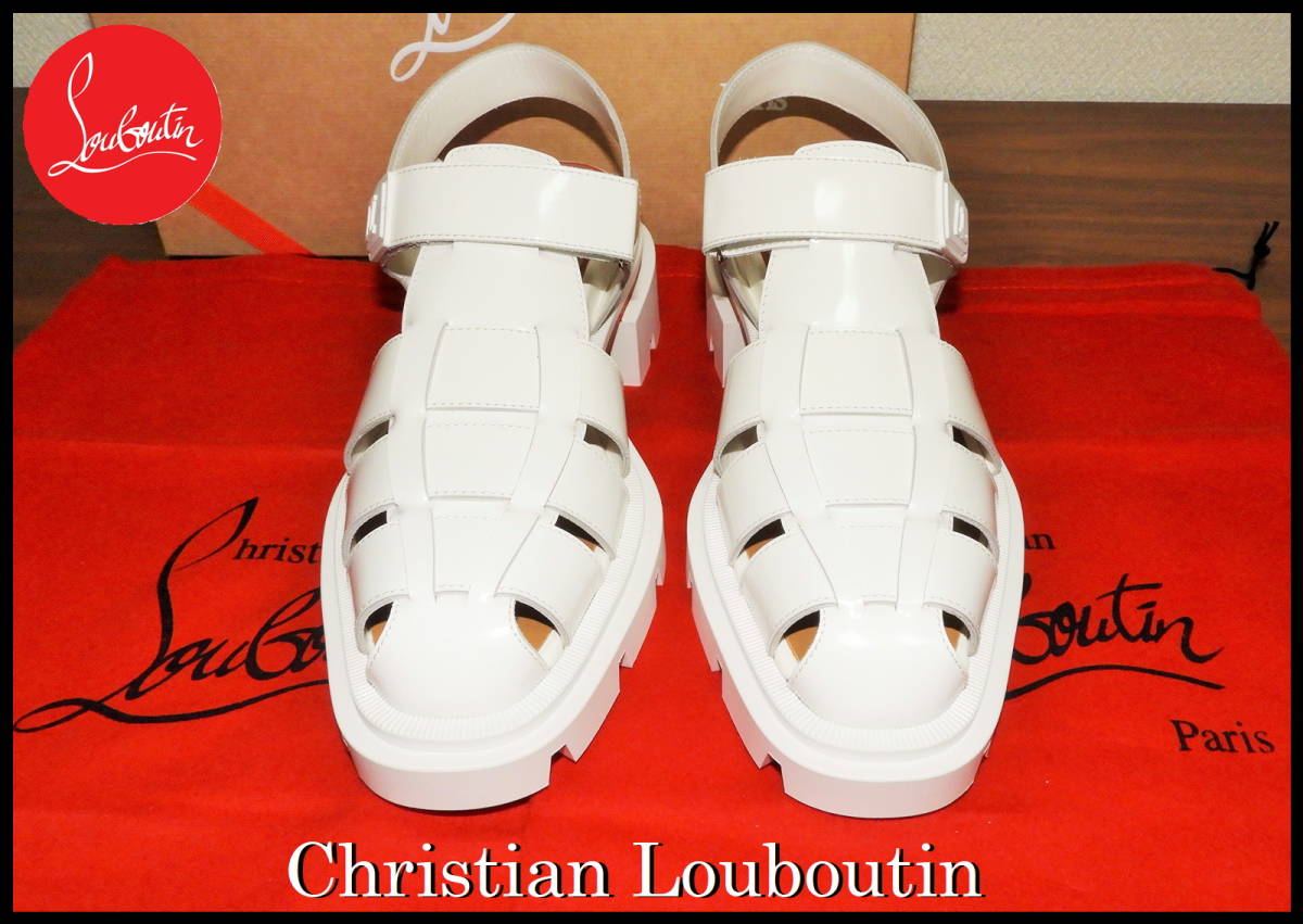 Christian Louboutin レザーサンダル クリスチャンルブタン メンズ 41