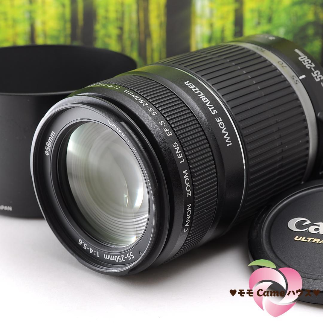 Canon EF-S 55-250mm☆手ブレ補正つき望遠レンズ☆3321 