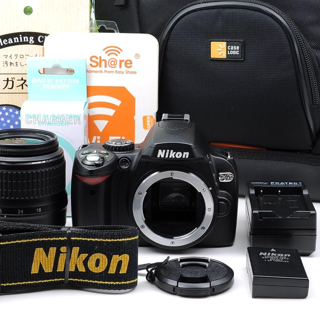Nikon D40X☆スマホに転送OK♪シンプル機能一眼レフ☆3314 デジタル 