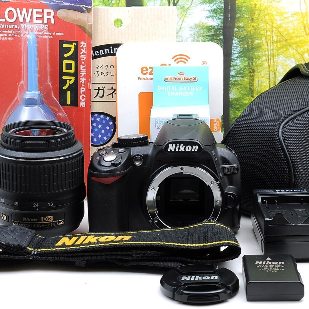 優れた品質 Nikon D3100 スマホ転送OK 即日発送 ガイド機能つきカメラ