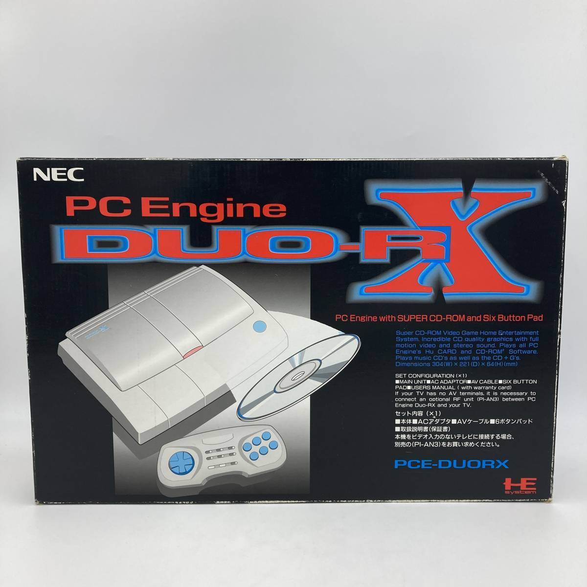 希少!箱付/PCエンジンハード/PCエンジンDUO-RX/ゲーム機/本体