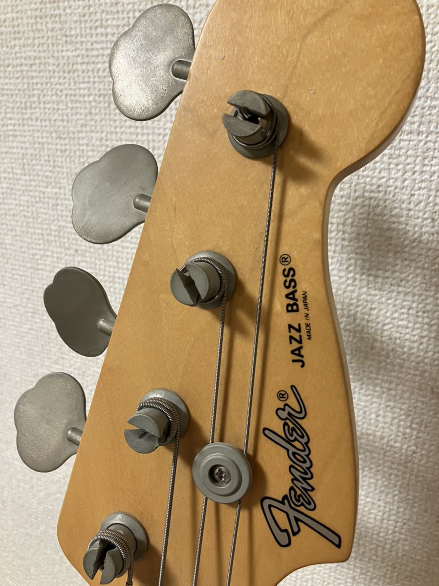Fender JAPAN JAZZ BASS フェンダーストラップ シャーラーロックピン付き フェンダージャパン ジャズベース