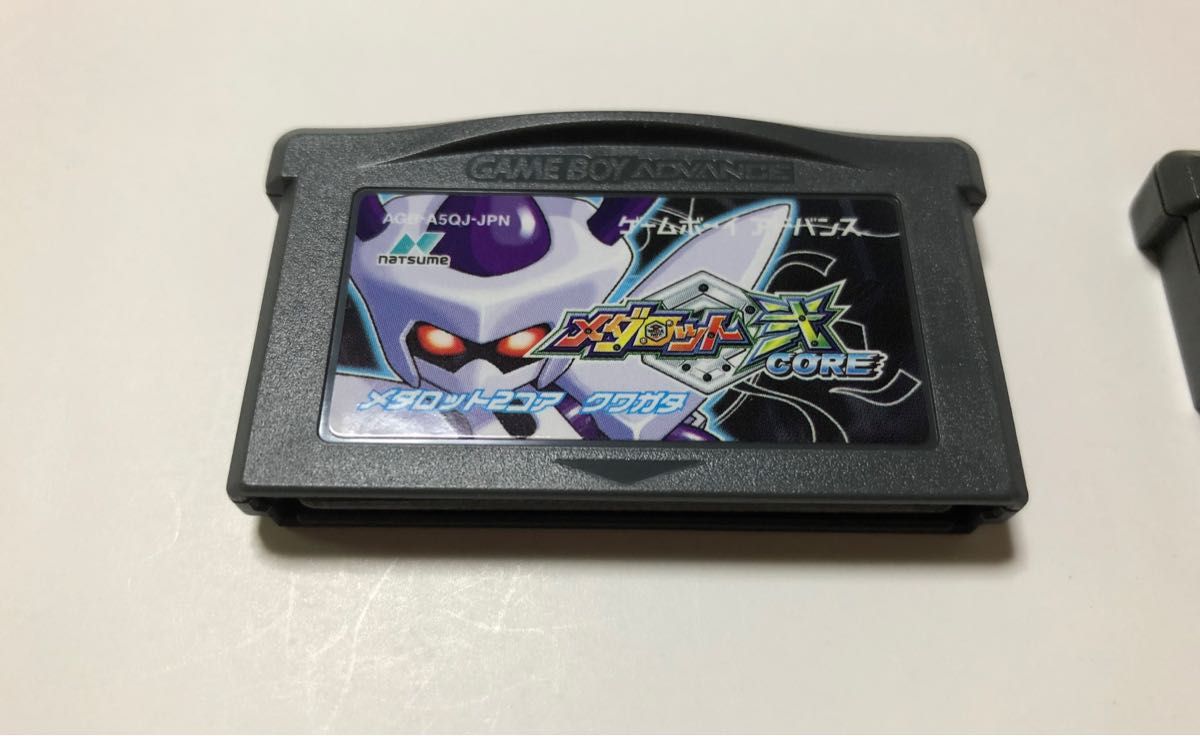 GBA メダロット弐 CORE クワガタ ほぼ新品 / メダロットG カブト ラベル上部焼け セット ゲームボーイアドバンス