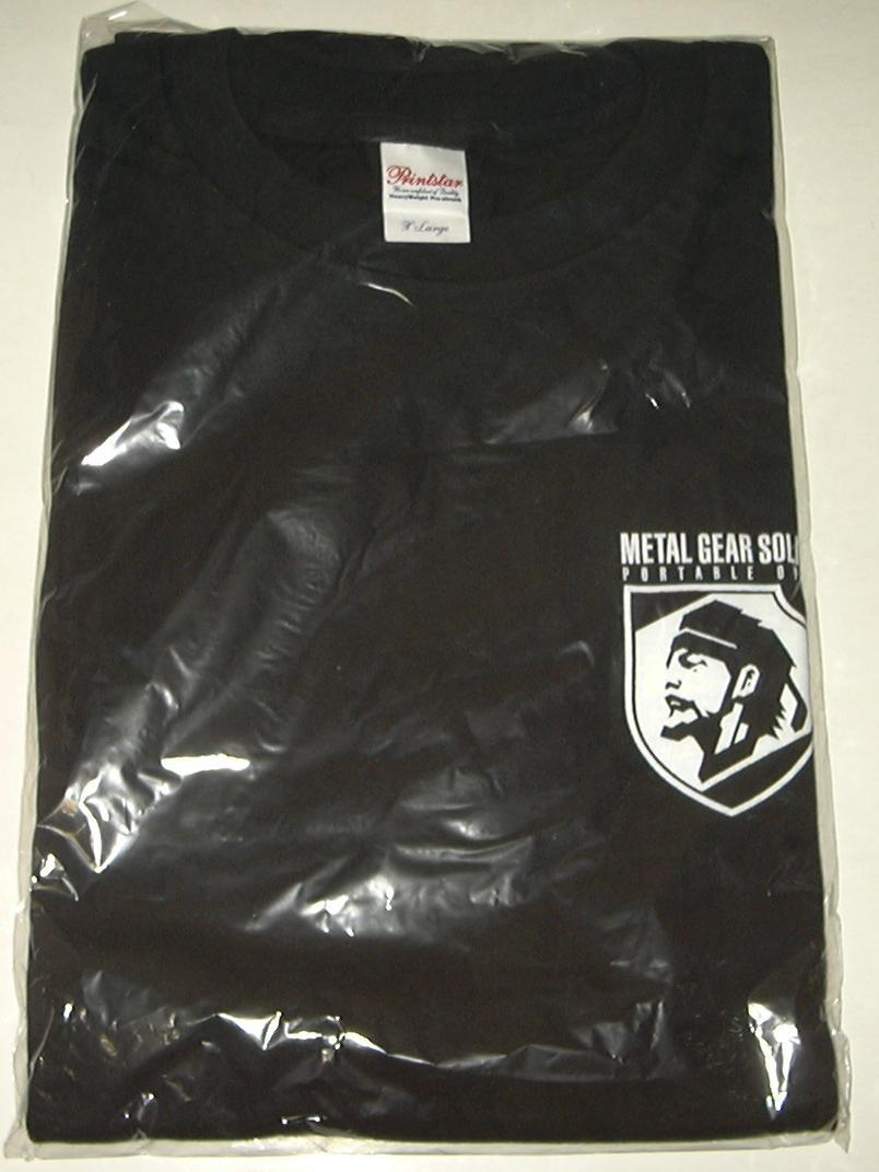 Tシャツ メタルギア ソリッド ポータブルオプス XLサイズ METAL GEAR SOLID PORTABLE OPS 黒 ブラック プリントスター Printstar MPO_画像3