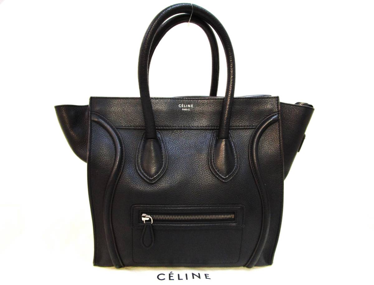本物税込セリーヌ ラゲージ ミニショッパー ハンドバッグ【CELINE