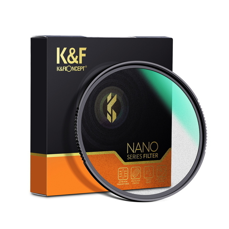 K&F Concept NANO-X черный ti Fusion 1/1 фильтр 58mm KF-58BD1/1 ( черный Mist )