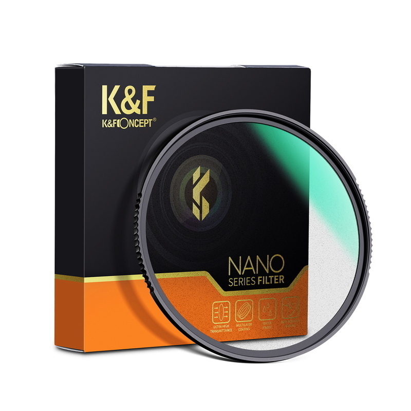 K&F Concept NANO-X черный ti Fusion 1/2 фильтр 55mm KF-55BD1/2 ( черный Mist )