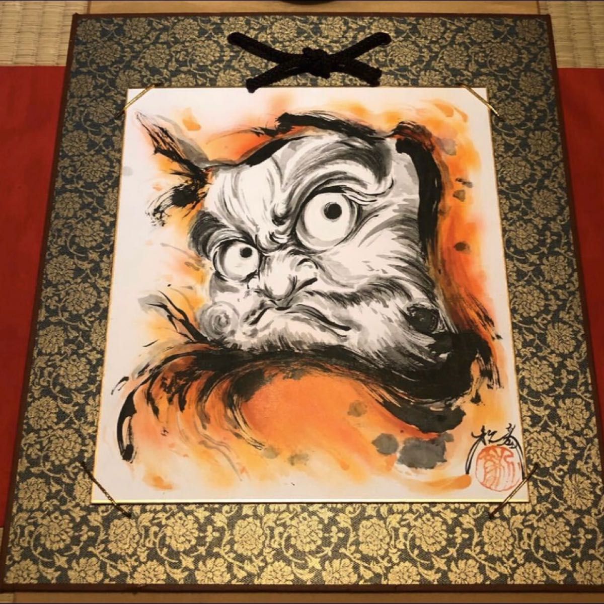 水墨画 達磨絵 だるま 達磨 DARUMA シリーズ1 travel-9.com