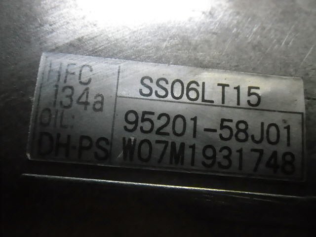 【検査済】 H19年 AZワゴン CBA-MJ22S エアコンコンプレッサー 1A17-61-450A [ZNo:02012908] 8823_画像2