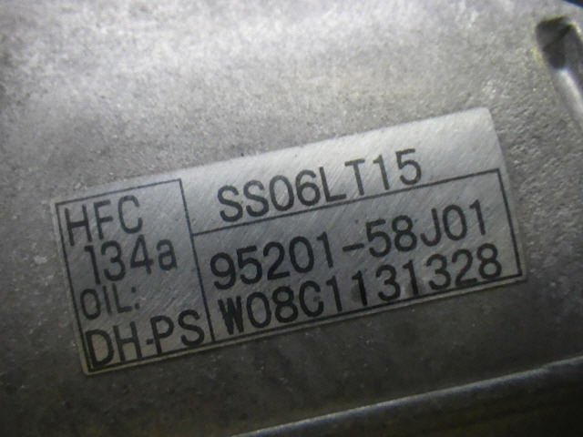 【検査済】 H20年 AZワゴン DBA-MJ22S エアコンコンプレッサー 1A17-61-450A [ZNo:03003484] 8932_画像2