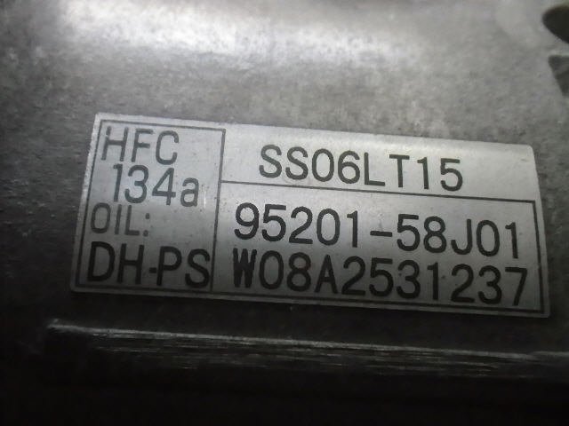 【検査済】 H20年 AZワゴン DBA-MJ22S エアコンコンプレッサー 1A17-61-450A [ZNo:02012636] 8780_画像2