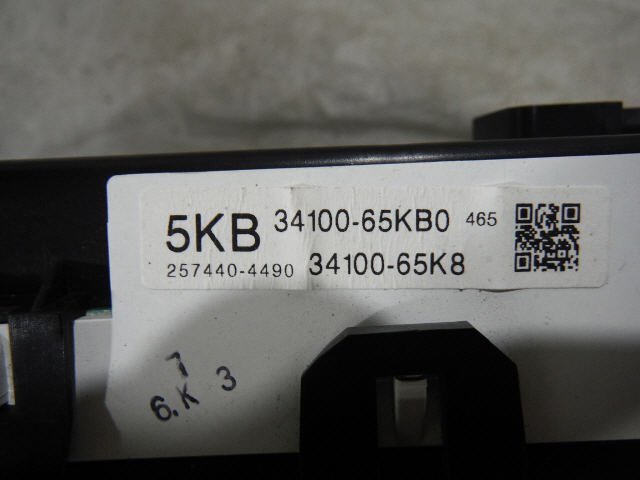 【検査済】 H20年 AZワゴン DBA-MJ22S スピードメーター K6A 34100-65KB0 [ZNo:03008375] 9119_画像3