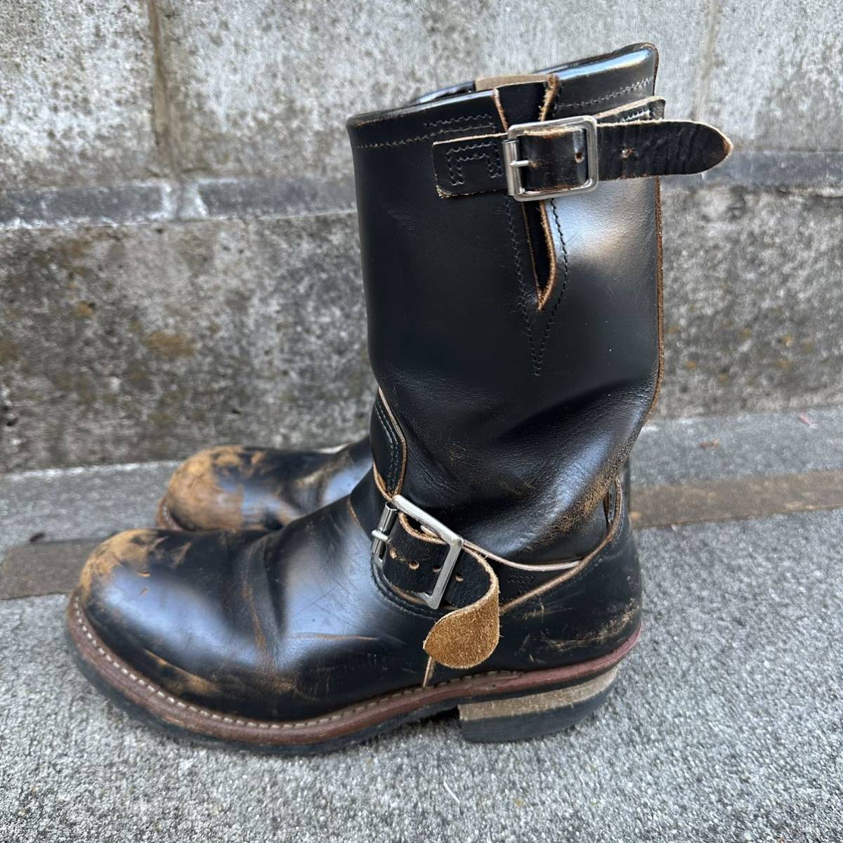 RED WING 9268 茶芯 6.5D クローンダイク エンジニアブーツ-