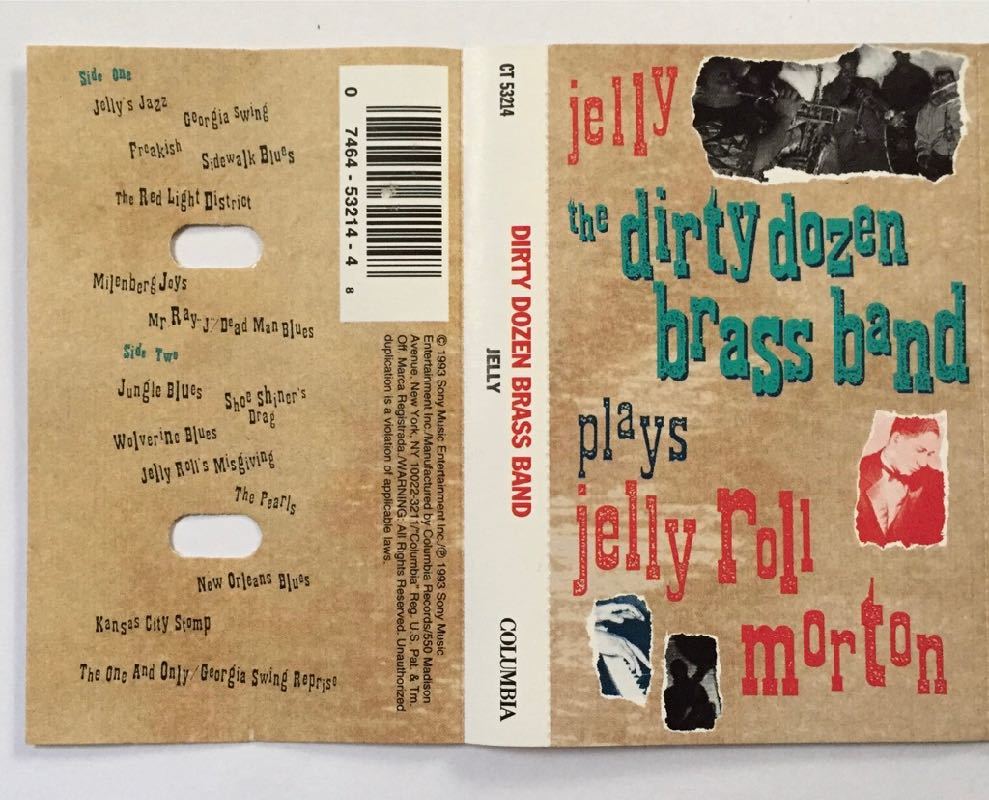 The Dirty Dozen Brass Band Jelly カセット 輸入盤 ダーティー・ダズン・ブラス・バンド Plays Jelly Roll Morton_画像4