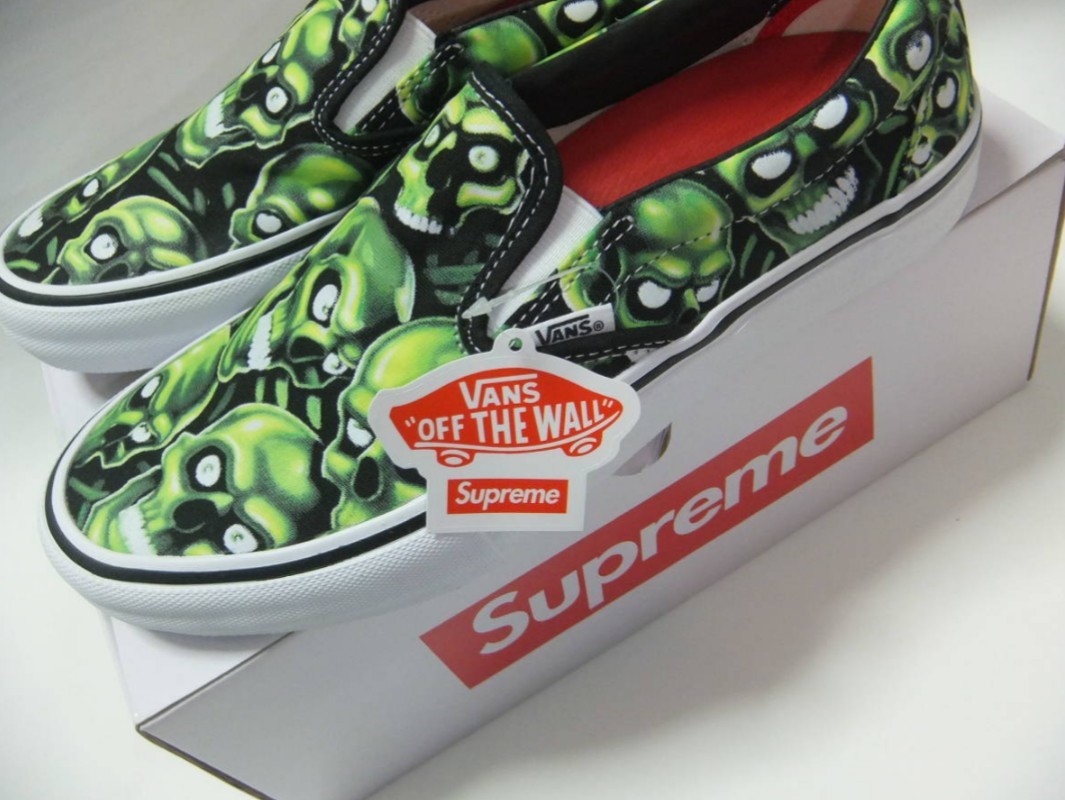 シュプリーム Vans Skull Pile Slip-On 新品未使用！国内正規品！半タグ付 バンズ Supreme