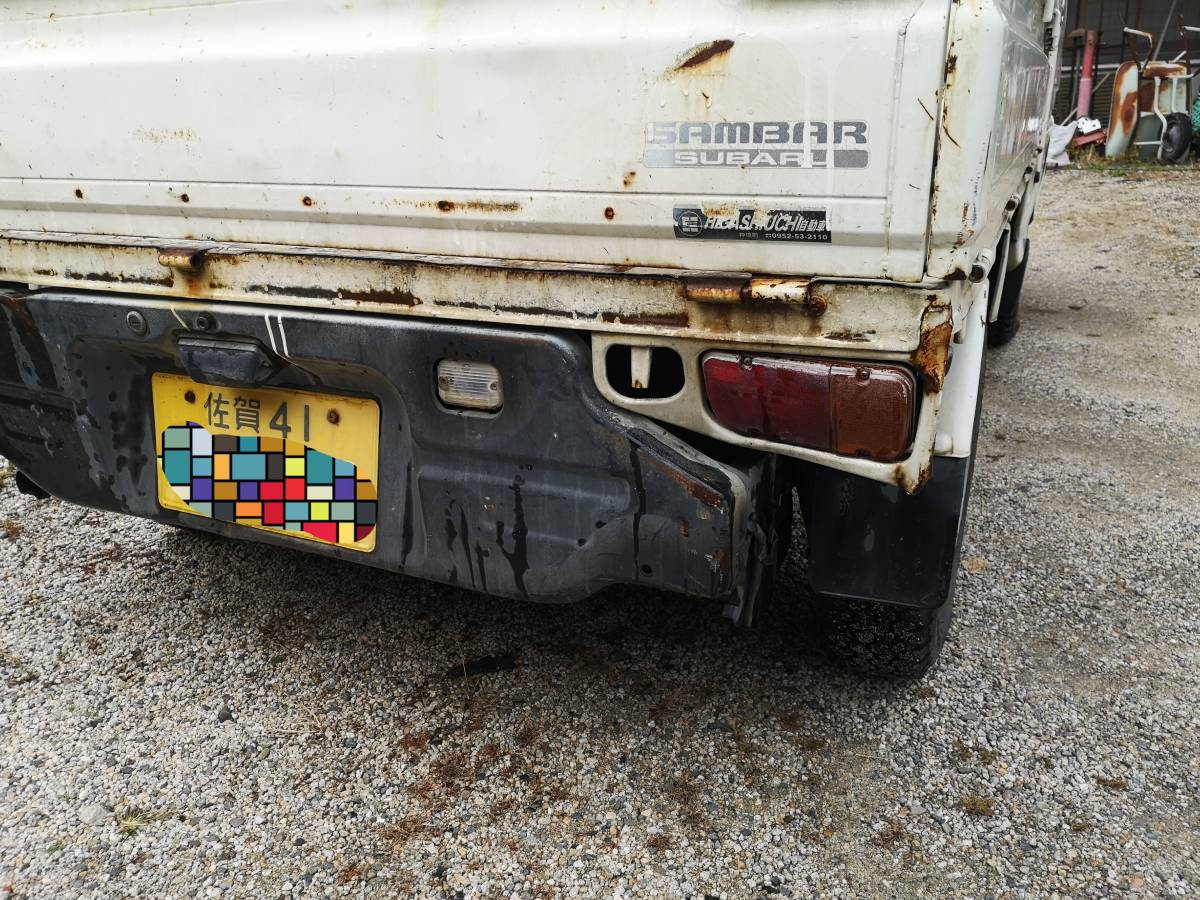 「ボロい！汚い！うるさい！サンバートラックTT2　車検R6年3月まで　」の画像2