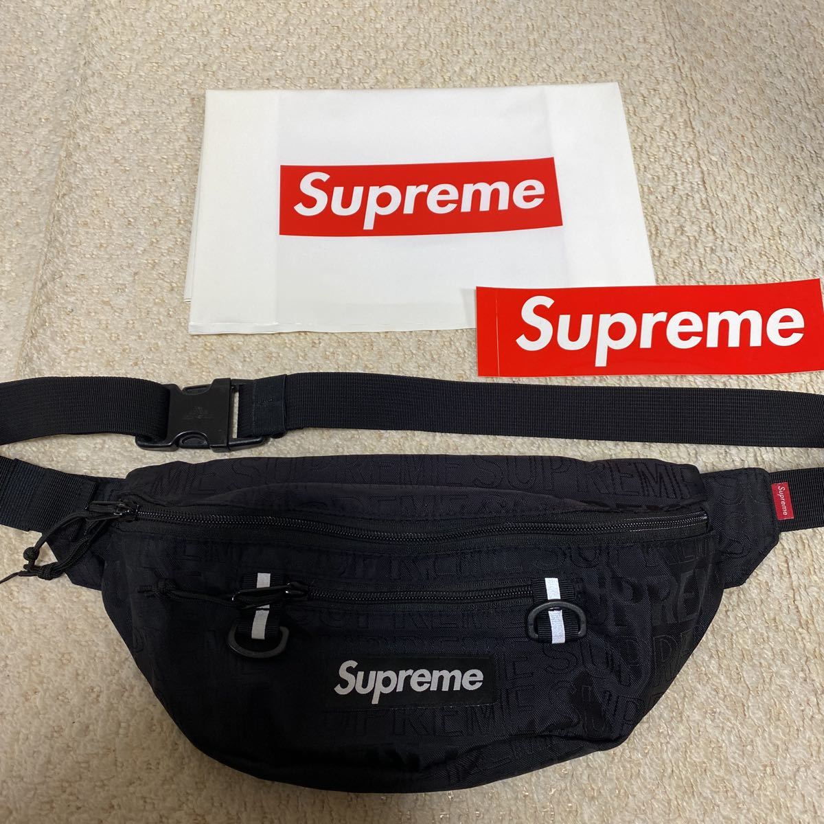 19ss Supreme Waist bag ウエストバック ブラック 黒 | labiela.com