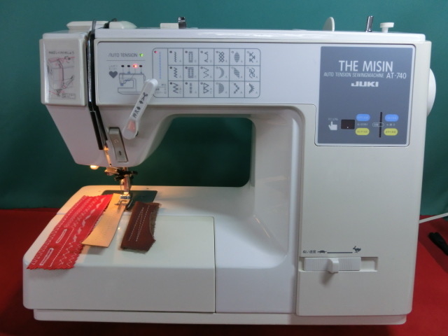 ＪＵＫＩ　ＡＴ－７４０　整備済み　極上品　日本製　自動糸切　皮革も縫える丈夫なミシン　静音_画像1