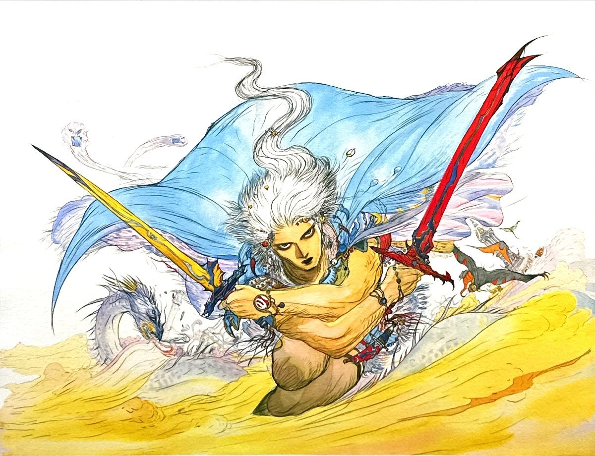 Yahoo!オークション - 天野喜孝 TWIN SWORD ジクレ 版画作品 Yahoo!オークション - 天野喜孝 TWIN SWORD ジクレ 版画作品