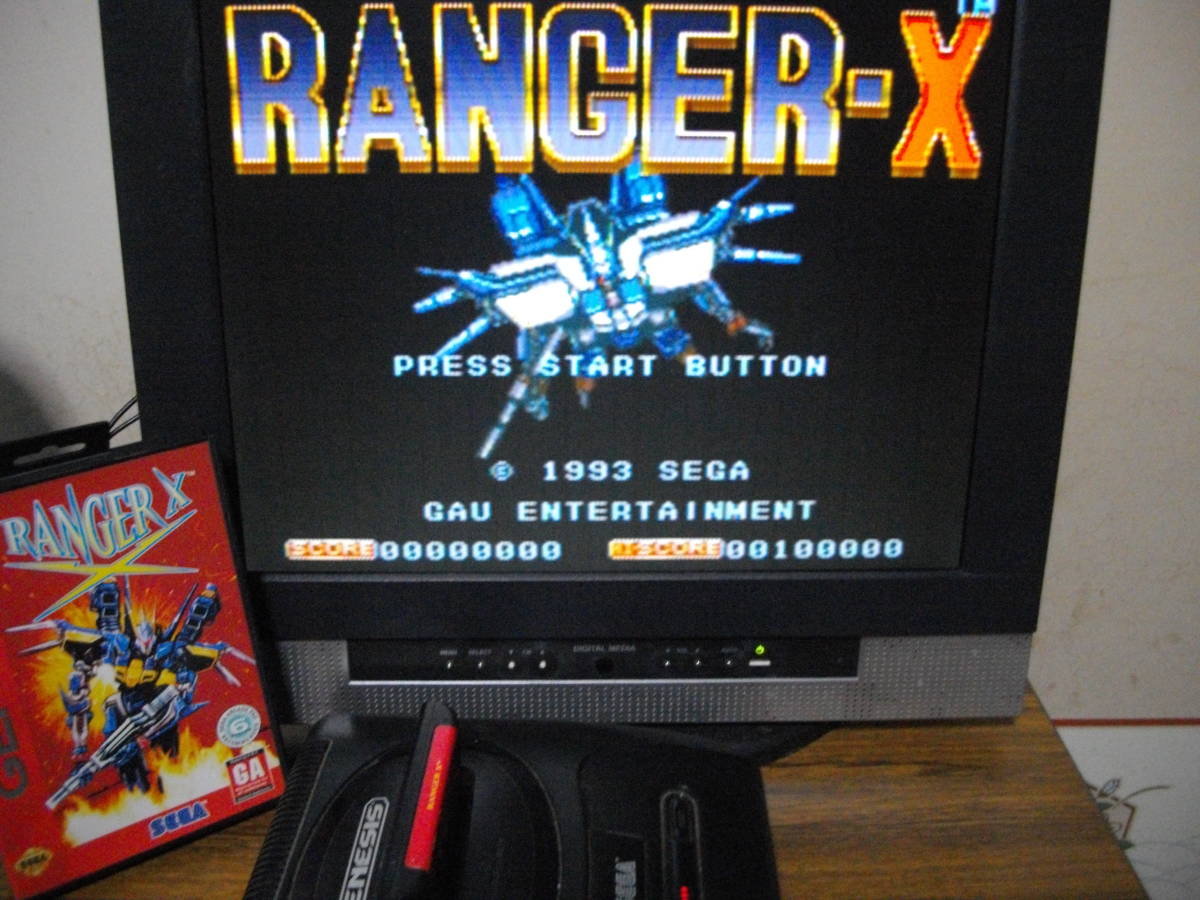 ジャンク品SEGAジェネシス箱有説無Ranger Xエクスランザー