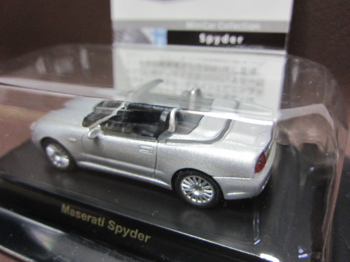 京商1/64☆マセラッティ ミニカーコレクション★MASERATI Spyder メタリックシルバー★KYOSHO2008_画像5