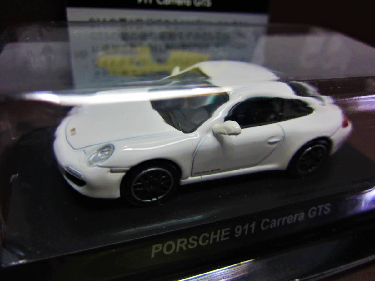 京商1/64★ポルシェ ミニカーコレクション５★PORSCHE 911 Carrera GTS ホワイト★KYOSHO2013の画像3