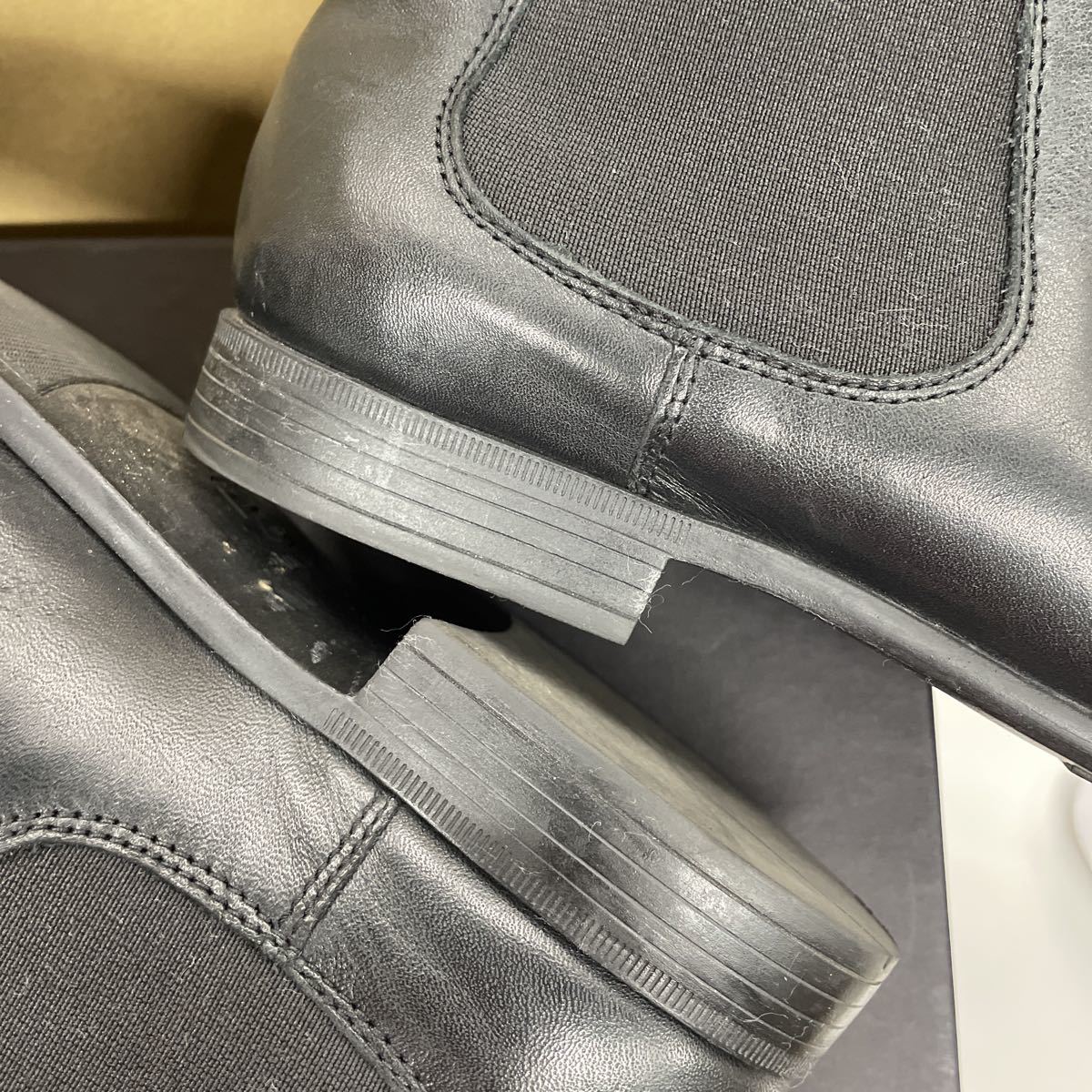 人気満点 ブラック ブーツ 革靴 牛革 Smith PAUL C12/【美品】ポール