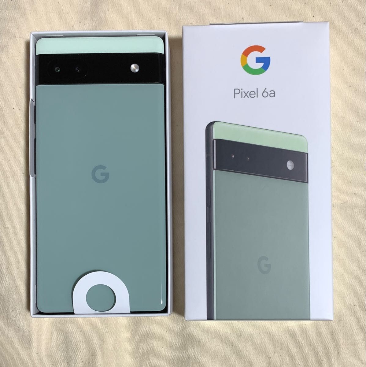 2 28購入 Google Pixel6a sage 未使用品 simフリー - 携帯電話