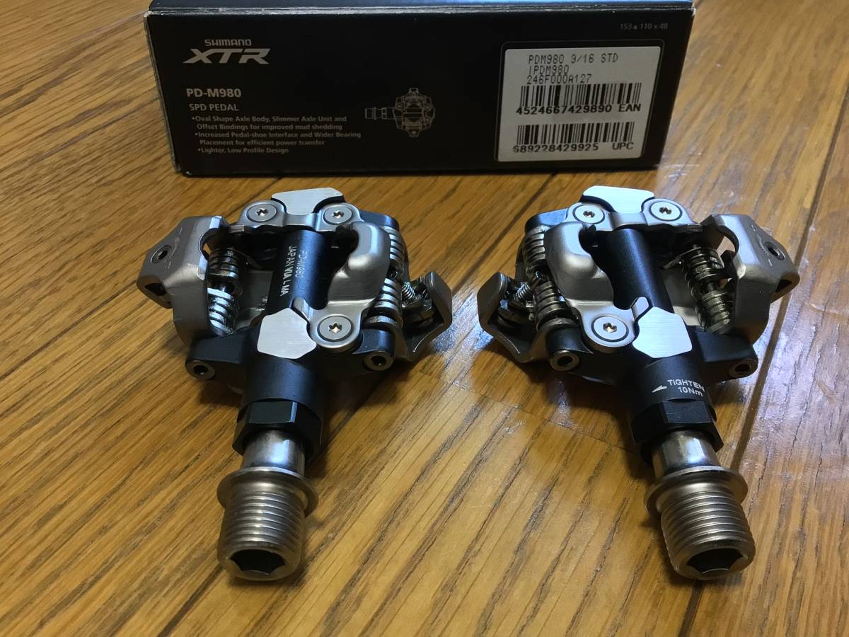 品質が自転車SHIMANO XTR PD-M980 SPD PEDAL シマノ MTBペダル PD-M980 未使用新品