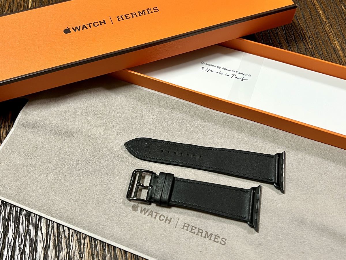 ☆ 即決 送料無料 ☆ Apple watch HERMES Series7 45mm 44mm ブラック