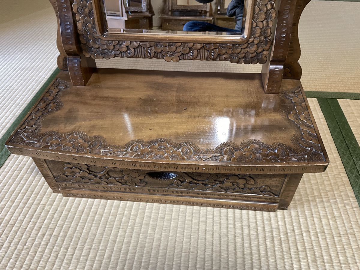 軽井沢彫 姿見 シバザキ 20万円 鏡台1 家具、インテリア | sanfotec.com.br