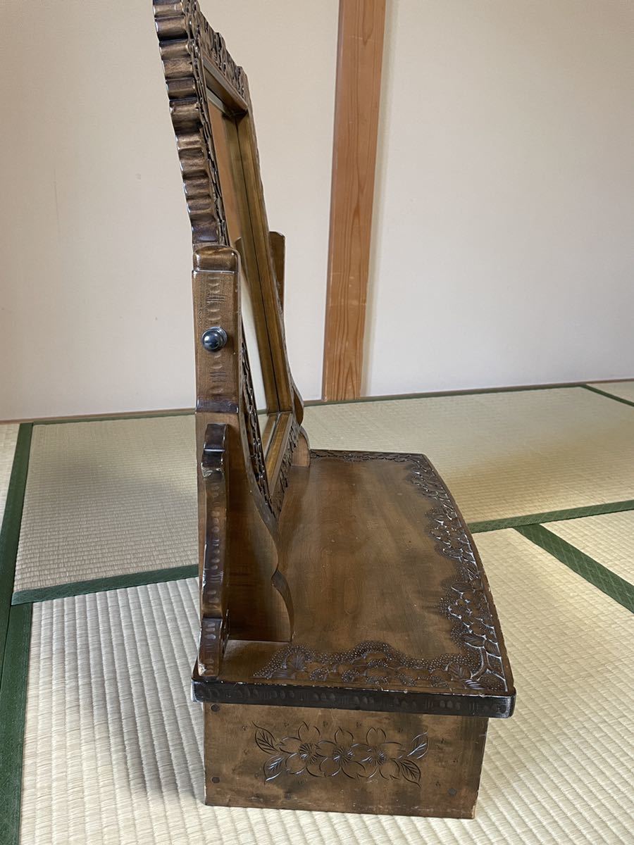 軽井沢彫 姿見 シバザキ 20万円 鏡台1 家具、インテリア | sanfotec.com.br
