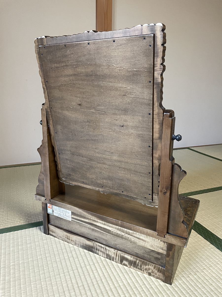 軽井沢彫 姿見 シバザキ 20万円 鏡台1
