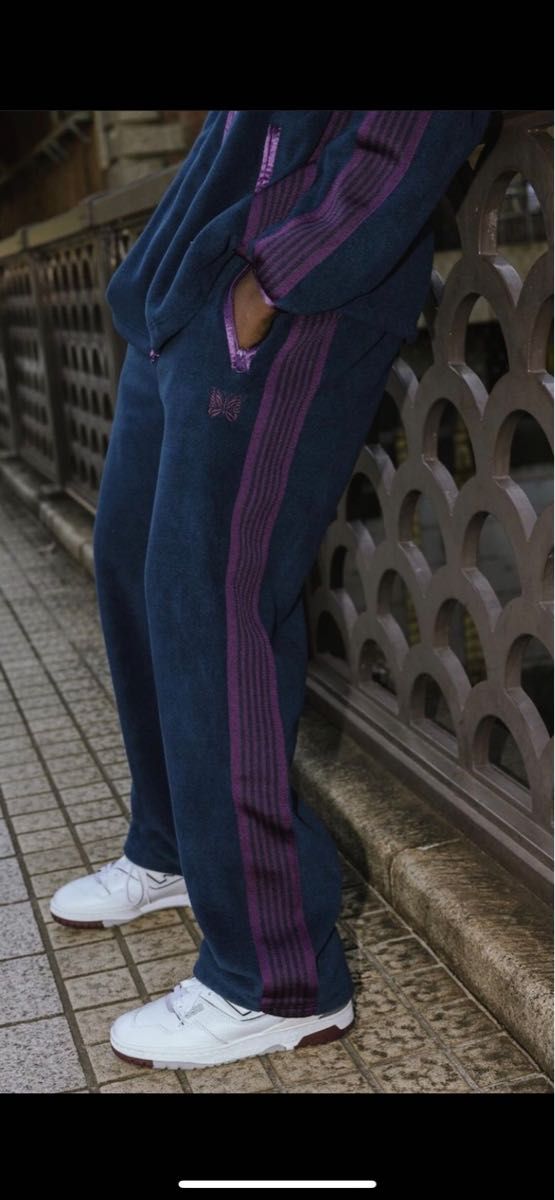 NEEDLES BEAMS Fleece Track Pants ネイビー M｜Yahoo!フリマ（旧