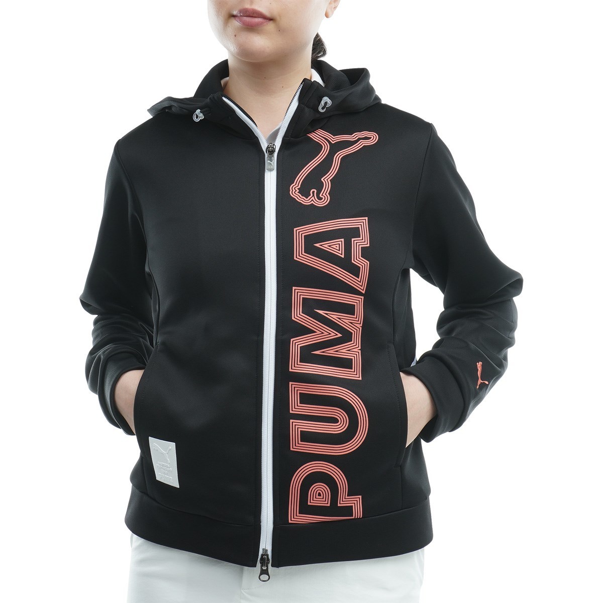 TPU65★秋冬★サンプル品★PUMA GOLF★プーマゴルフ★フルジップスウェットフーディー★M/BK_画像5