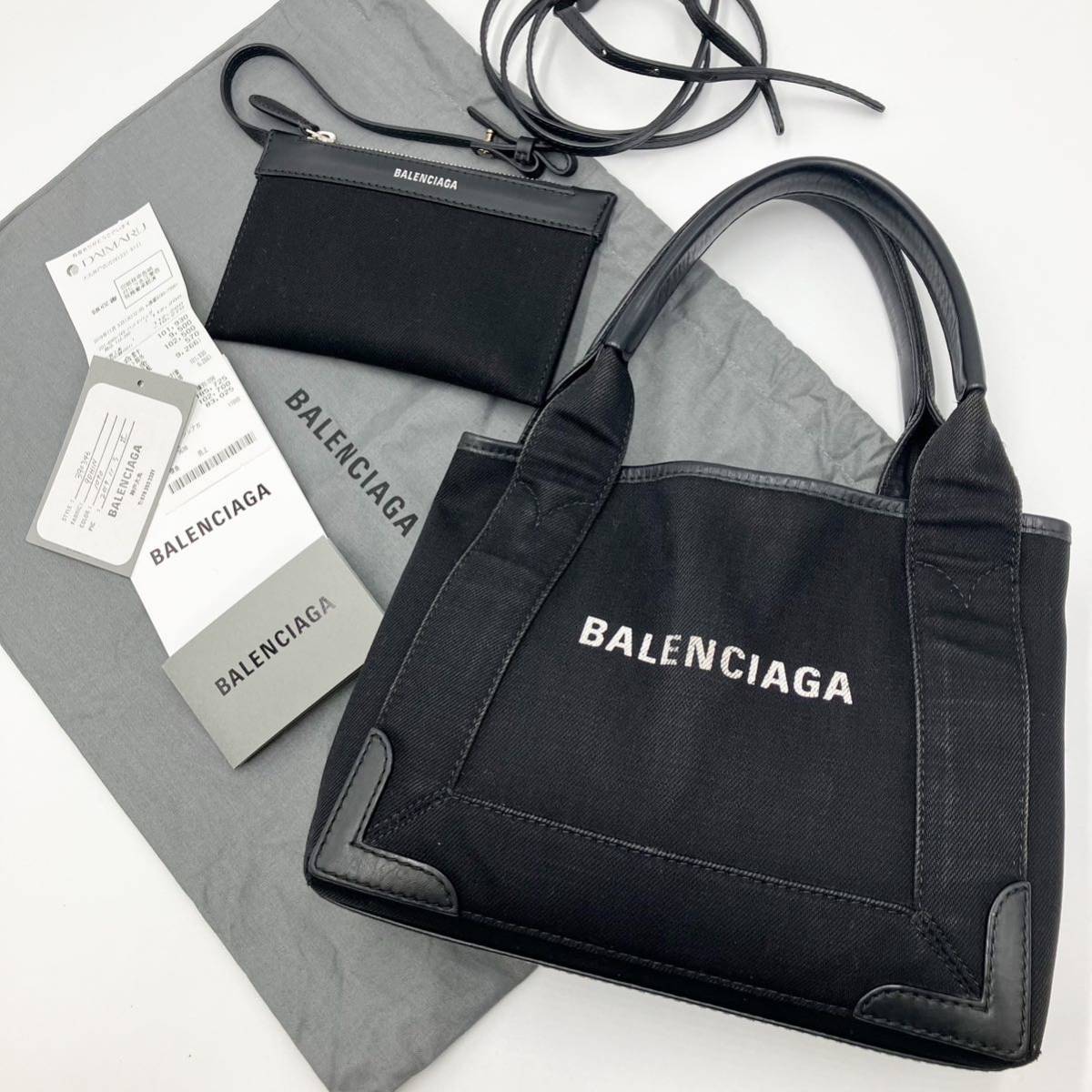 未使用 BALENCIAGA バレンシアガ ネイビーカバス XS 2way harpoonharry.com