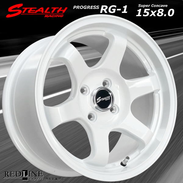 ■ ステルスレーシング RG-1 ■ 15x8.0J+30 PCD100/4H スーパーコンケイブ/カスタムサイズ, 走り屋さん/チューニングカーに!!の画像2