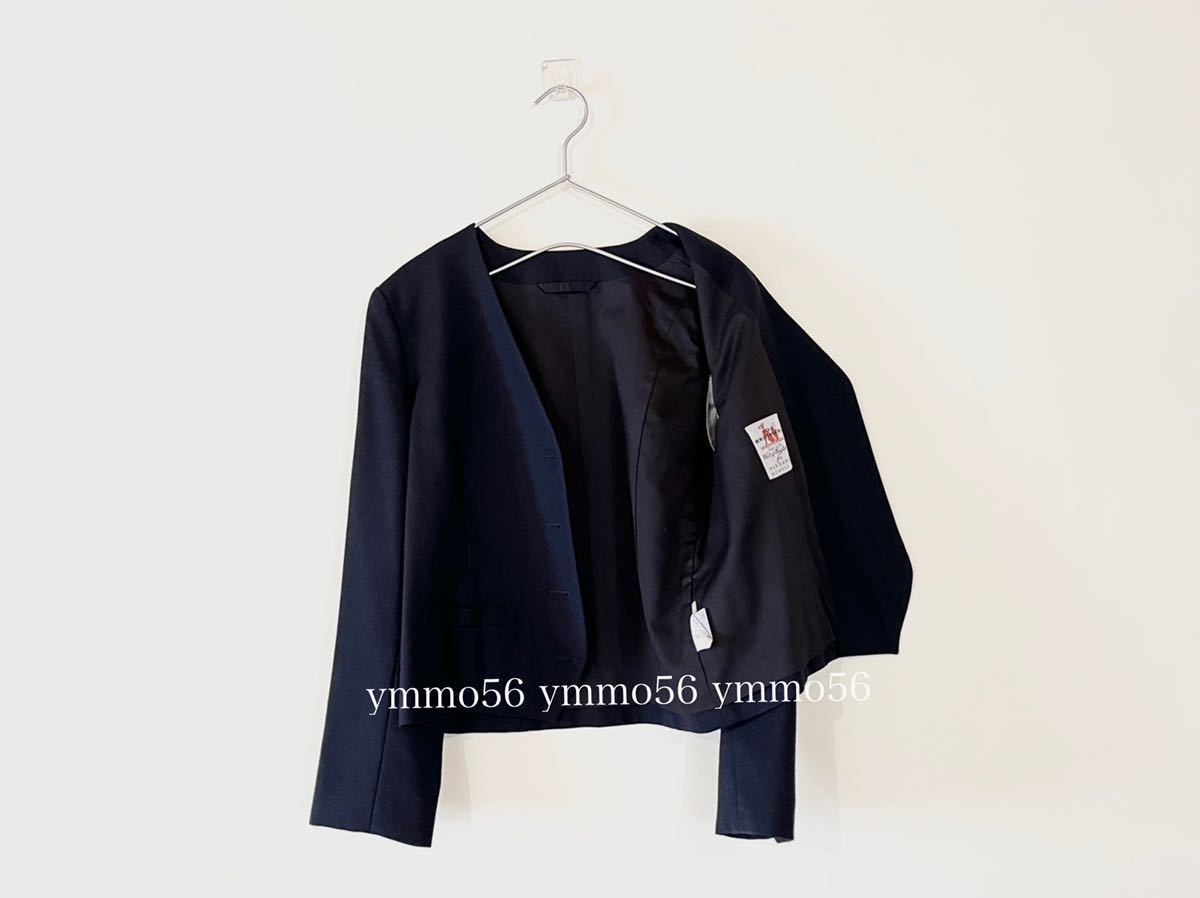 極美品 MARGARET HOWELL× FOX BROTHERS マーガレットハウエル×フォックスブラザーズ別注フランネルノーカラージャケット 77,000円