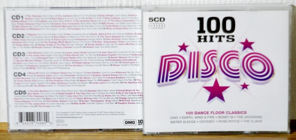  снят с производства 5CD*100 Hits DISCO* disco 100 искривление bo колено M baccarat др. 