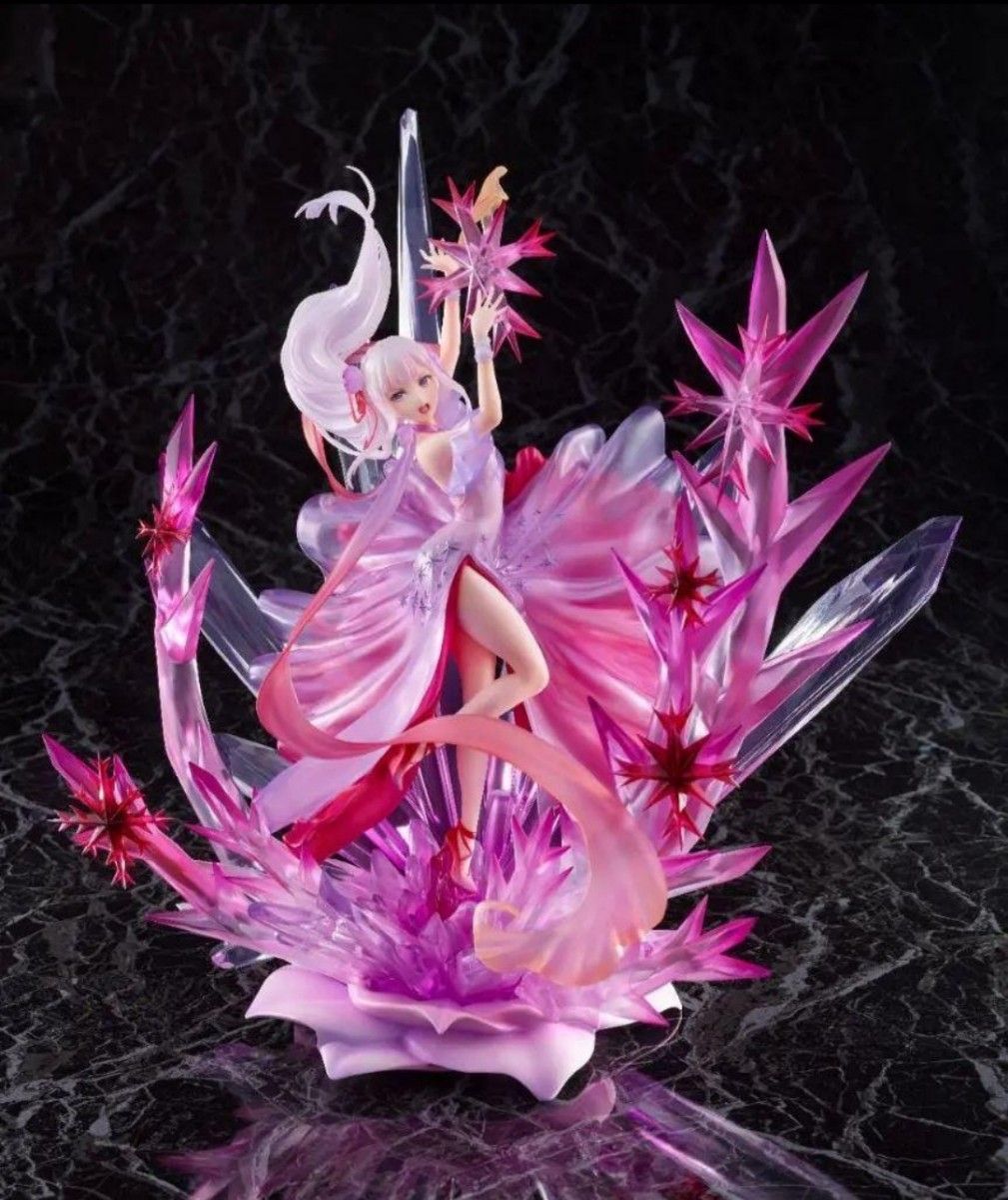 新品】 リゼロ スバル 氷結のエミリア REゼロ Crystal エミリア Dress