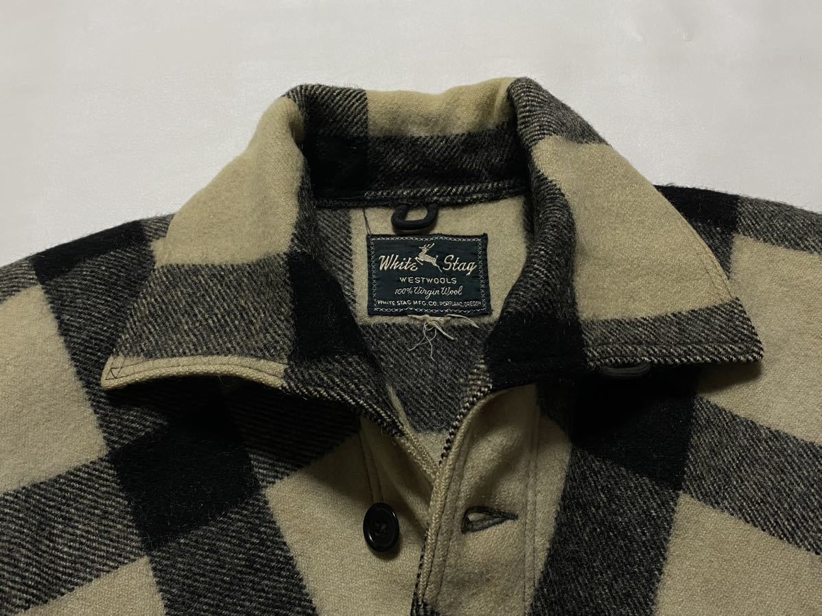 40's White Stag ウール ダブルマッキーノコート ビンテージ古着 アウトドアジャケット 40年代 30's FILSON ホワイトスタッグ ハンティング_画像5