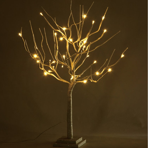 Рождество ◆ светодиодное бранч дерево белый