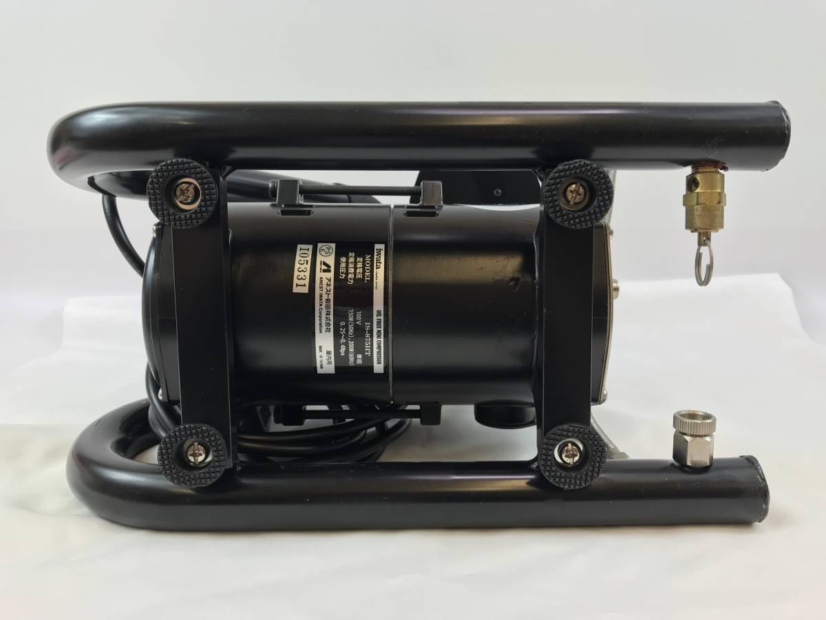 ミニコンプレッサー IS-875HT エアブラシ用 アネスト岩田 未使用/保管