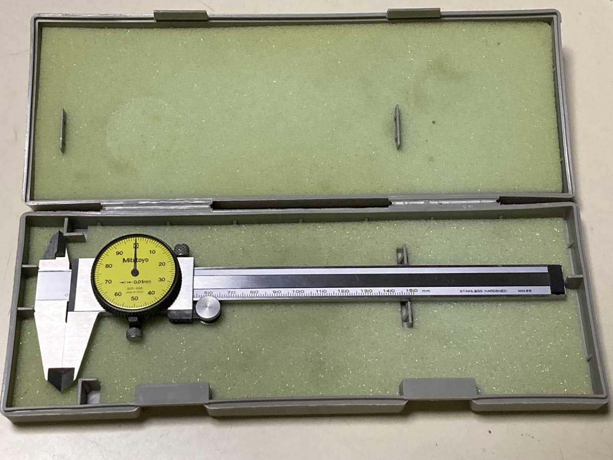 Yahoo!オークション - ダイヤルノギス ミツトヨ 150mm 505-666 Yahoo!オークション - ダイヤルノギス ミツトヨ 150mm 505-666